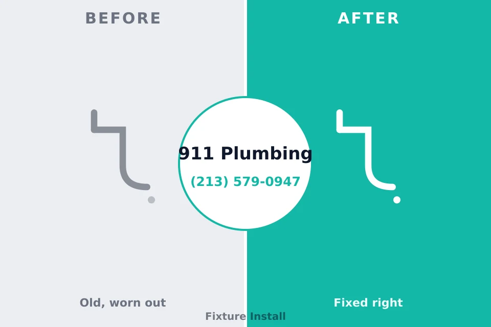Before and after: plumbing repair Crow Agency, MT